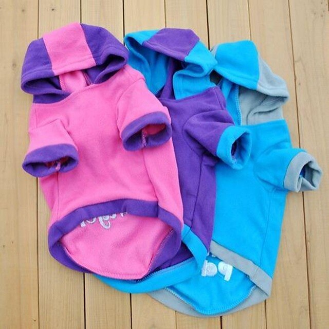  Pes Kostýmy Oblečení pro psy dopis a číslo Fialová / Fuchsiová / Modrá polar fleece Kostým Pro domácí mazlíčky cosplay