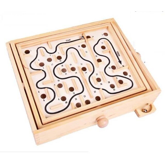  Maze Educational Toy Fun Wooden Cast Iron Classic Kid's Unisex Toy Gift