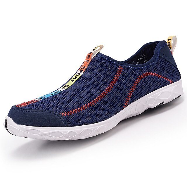  Men's PU(Polyurethane) Spring / Summer Comfort Athletic Shoes Running Shoes Black / Blue / Navy