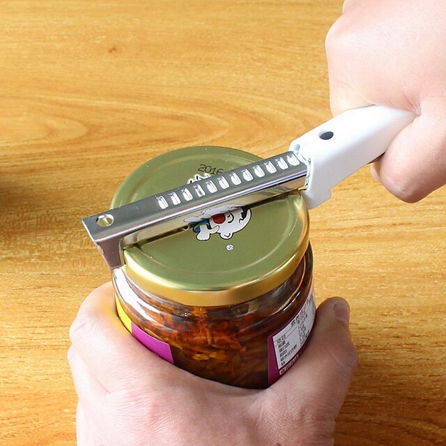  Adjustable Stainless Steel Jar Lid Opener Anti-slip Can Lid Screw Bottle Opener