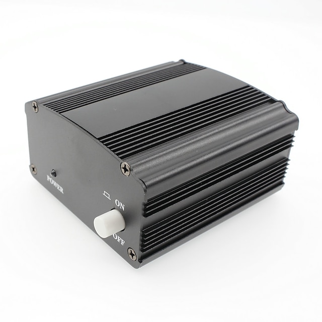  Phantom power 48v forsyning med adapter 3m audio xlr kabel for kondensatormikrofon studio musikk stemmeopptak utstyr