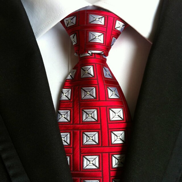  Men's Neckwear Necktie - Houndstooth Basic