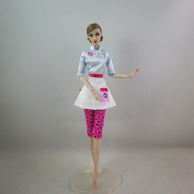  Bonito Vestir por Muñeca Barbie  Poliéster Vestido por Chica de muñeca de juguete