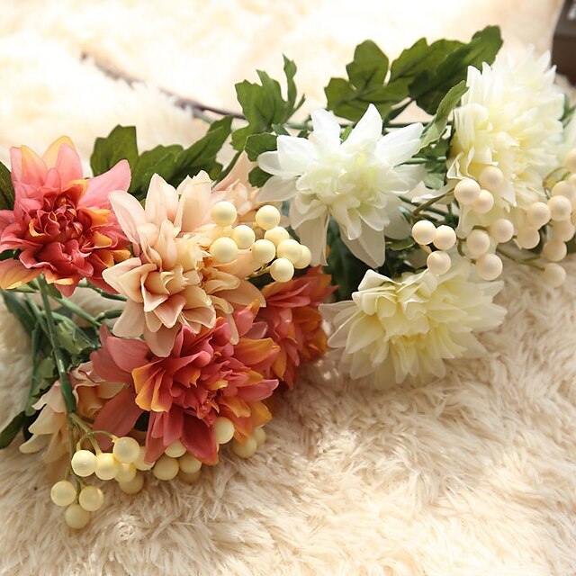  Artificial Flowers 1 Branch Pastoral Style Others Tabletop Flower