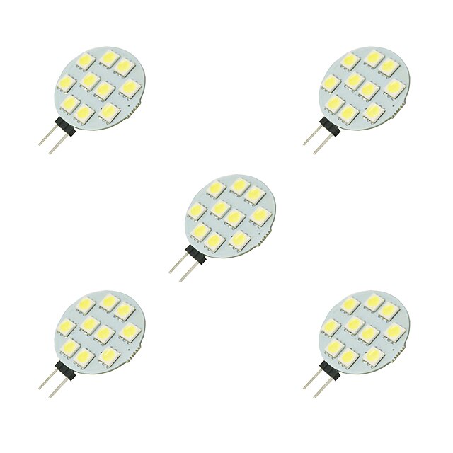  5pçs 2 W Luminárias de LED  Duplo-Pin 160 lm G4 10 Contas LED SMD 5050 Branco 12 V / 5 pçs