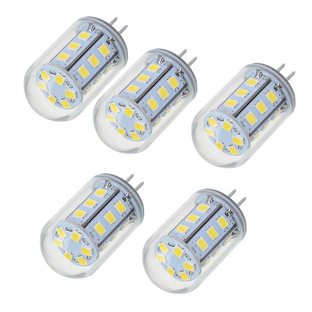  5W G4 LED-lamper med G-sokkel T 24 LED SMD 2835 Varm hvit Kjølig hvit 450-550lm 2700-6500