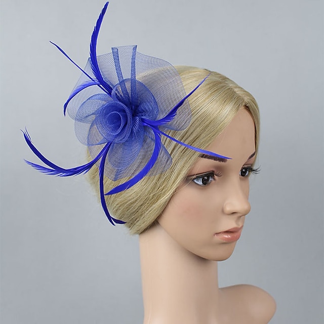  Kentucky-Derby-Hut/Blumen-Fascinator aus Kunststoff mit 1 Stück Kopfbedeckung für Hochzeit/besonderen Anlass/Party/Abend