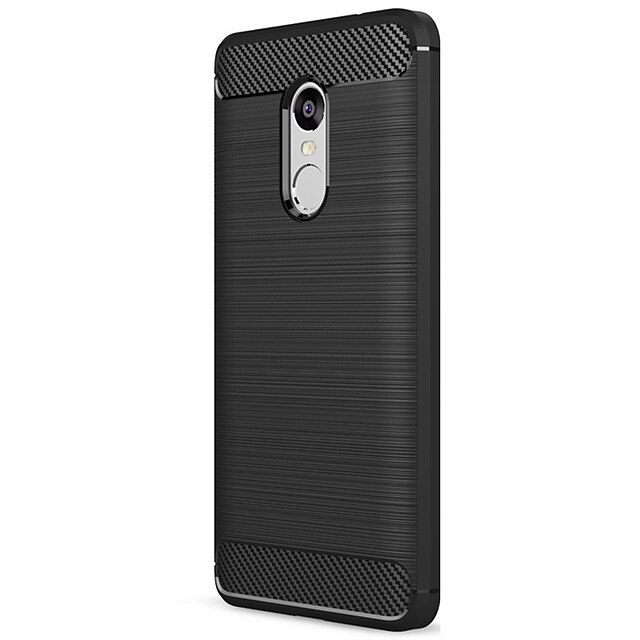  ASLING Case For Xiaomi Frosted Back Cover Solid Colored Soft Carbon Fiber for Xiaomi Redmi Note 4X / Xiaomi Redmi Note 4