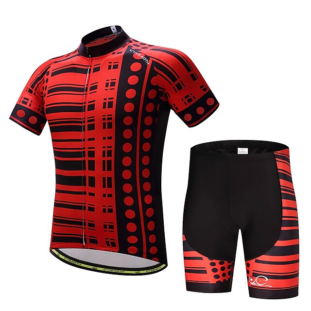  Homens Camisa com Shorts para Ciclismo Moto Conjuntos Respirável Secagem Rápida Redutor de Suor Esportes Ciclismo de Montanha Ciclismo de Estrada Roupa