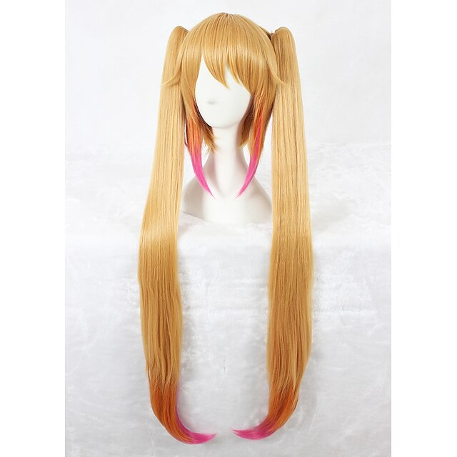  Synthetic Wig Ponytails With Ponytail Wig Blonde Long Yellow Synthetic Hair Women's Blonde