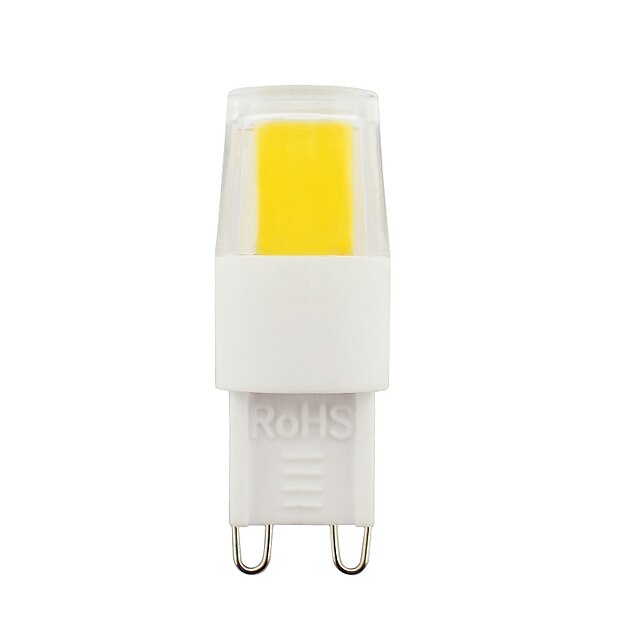  2 W LED-lamper med G-sokkel 260-290 lm G9 T 1 LED perler COB Dekorativ Varm hvit Naturlig hvit Hvit 110 V 230 V / 1 stk.