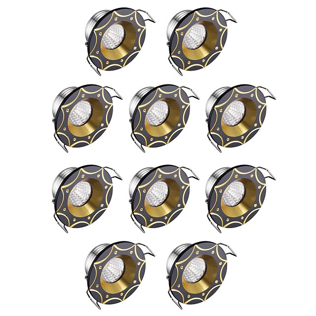  3 W LED Beads Dimmable LED Downlights Cold White 220 V / 10 pcs