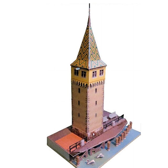  Quebra-Cabeças 3D Maquetes de Papel Brinquedos de Montar Torre Construções Famosas Arquitetura Chinesa Faça Você Mesmo Clássico Unisexo Brinquedos Dom