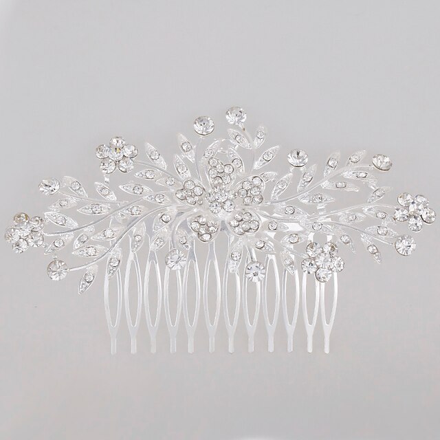  Alloy Hair Combs / Headwear with Floral 1pc Wedding / Special Occasion Headpiece