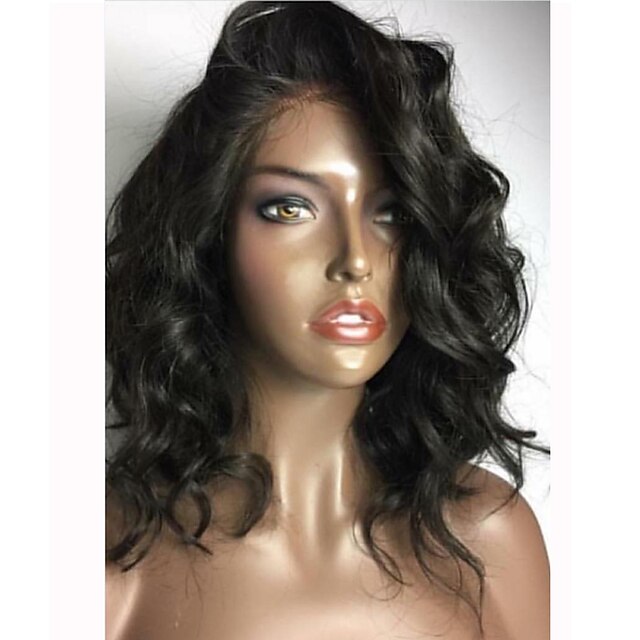  Human Hair Glueless Lace Front Lace Front Wig style Brazilian Hair Body Wave Wig 150% Density with Baby Hair Natural Hairline African American Wig 100% Hand Tied Women's Short Medium Length Long