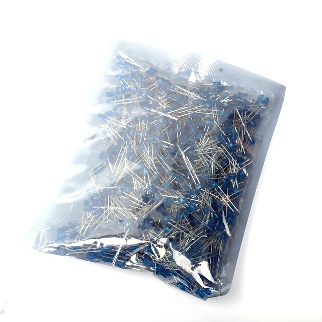  Led diodo emissor de luz 3mm luz azul (1000pcs)