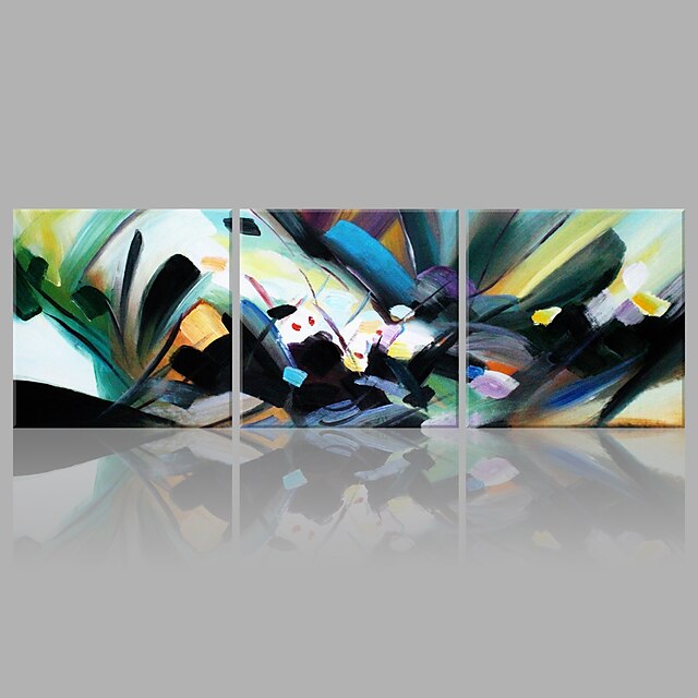  Oil Painting Hand Painted - Abstract Artistic Canvas Three Panels