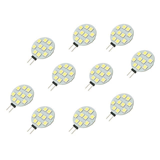  10 Stück 2 W LED Doppel-Pin Leuchten 160 lm G4 10 LED-Perlen SMD 5050 Weiß 12 V
