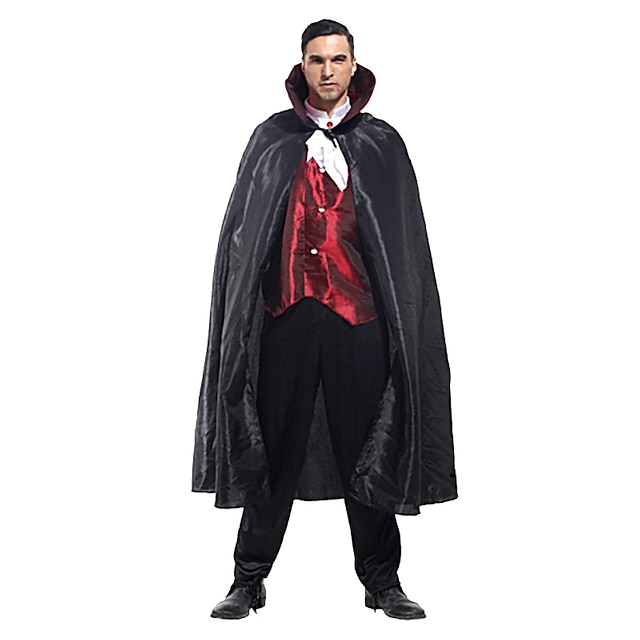  Movie / TV Theme Costumes Cosplay Costume Party Costume Adults' Men's Men's Uniform Halloween Carnival Festival / Holiday Polyester Black Men's Carnival Costumes Patchwork / Top / Pants / Cloak / Top