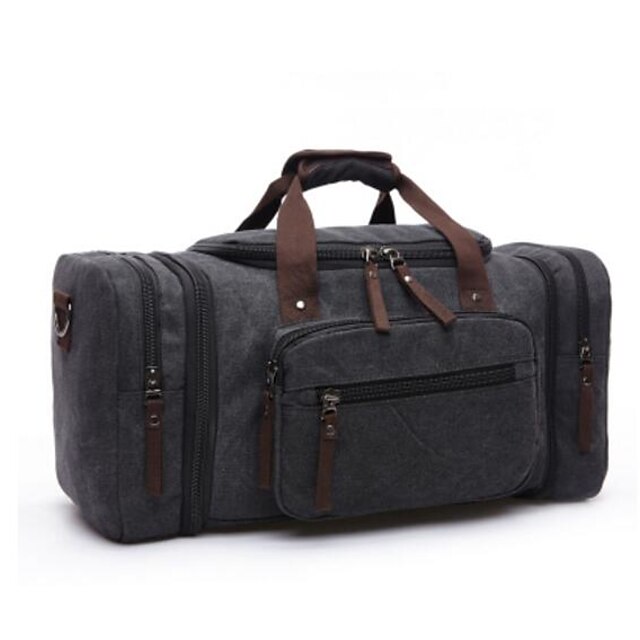 Men's Bags Canvas Travel Bag Gym Bag Handbags Sports & Outdoor Outdoor Gym Black Dark Blue Coffee