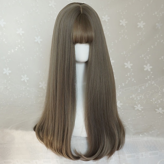  Sweet Lolita Aoki Grey Long Curly Lolita Wig
