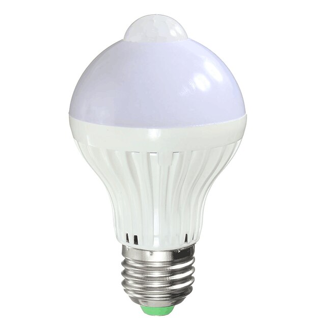  1pc 7 W Smart LED-lampe 700 lm B22 E26 / E27 A60(A19) 14 LED perler SMD 5730 Sensor Infrarød sensor Lysstyring Varm hvit Kjølig hvit 85-265 V / 1 stk. / RoHs