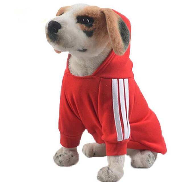  Hund Bluser Hættetrøjer Sweatshirt Ensfarvet Afslappet / Hverdag Hundetøj Sort Gul Rød Kostume Bomuld S M L XL XXL