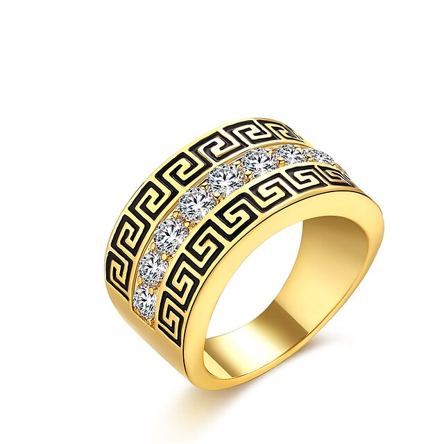 Γυναικεία Δαχτυλίδι Cubic Zirconia Χρυσό Ασημί Ζιρκονίτης Χαλκός Επάργυρο Επιχρυσωμένο Geometric Shape Ακανόνιστος Εξατομικευόμενο