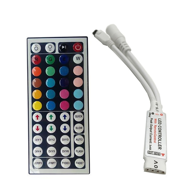  1pc RGB LED-Lichtleiste Fernbedienung 44 Tasten IR-Fernbedienung Ersatz für SMD 5050 3528 2835