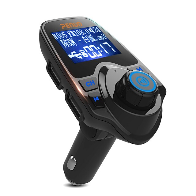  T11 V3.0 Bluetooth-autosarjat auton handsfree LED valot / äänensäätö / USB Portti Auto