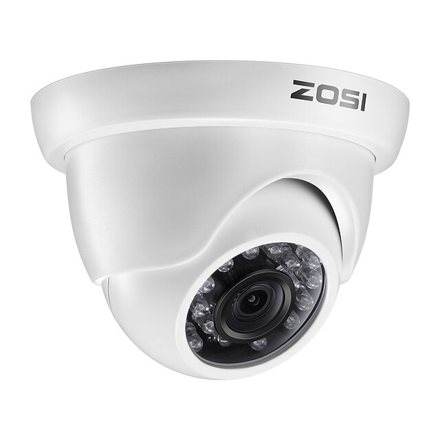  Système de sécurité vidéo full hd zosi® 4ch 1080p avec 4x caméras dôme résistantes aux intempéries de 2 x 2.0mp 1080p Disque dur 1 To