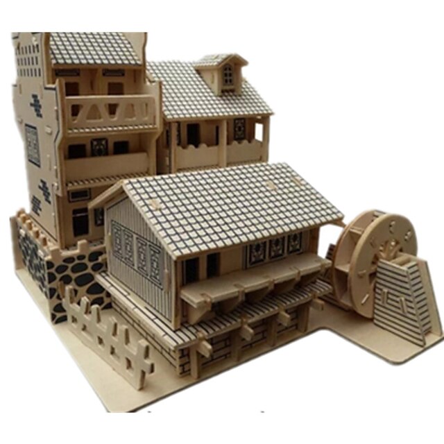  3D puzzle Puzzle Modele Slavné stavby Čínské stavby Udělej si sám Simulace Dřevěný Klasické Čínský styl Unisex Hračky Dárek