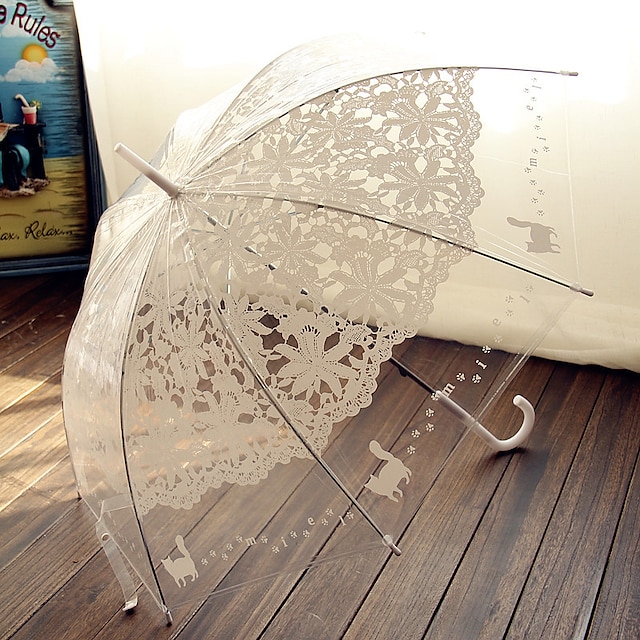 Krok Håndtak Bryllup / Spesiell Leilighet / Maskerade Paraply Paraplyer 38.2 tommer (ca. 97cm)