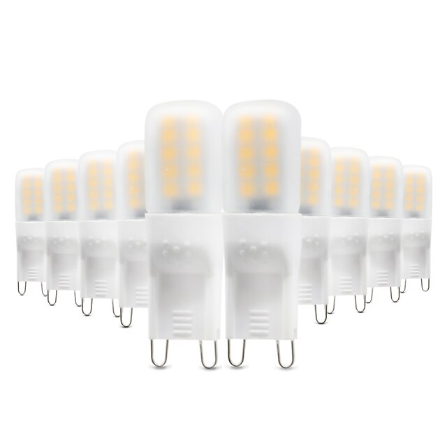  YWXLIGHT® 10pcs 3W 200-300lm G9 LED-lamper med G-sokkel T 20pcs LED perler SMD 2835 Varm hvit Kjølig hvit 220V-240V