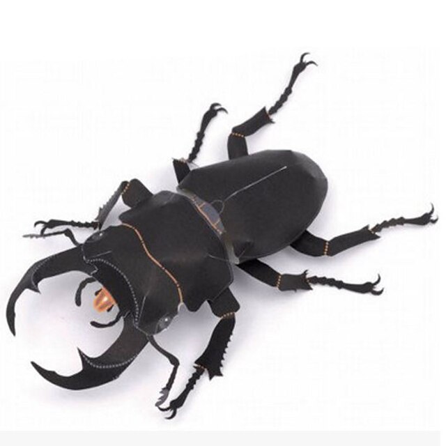  Quebra-Cabeças 3D Maquetes de Papel Brinquedos de Montar Inseto Beetle Faça Você Mesmo Simulação Cartão de Papel Duro Clássico Crianças Unisexo Para Meninos Brinquedos Dom
