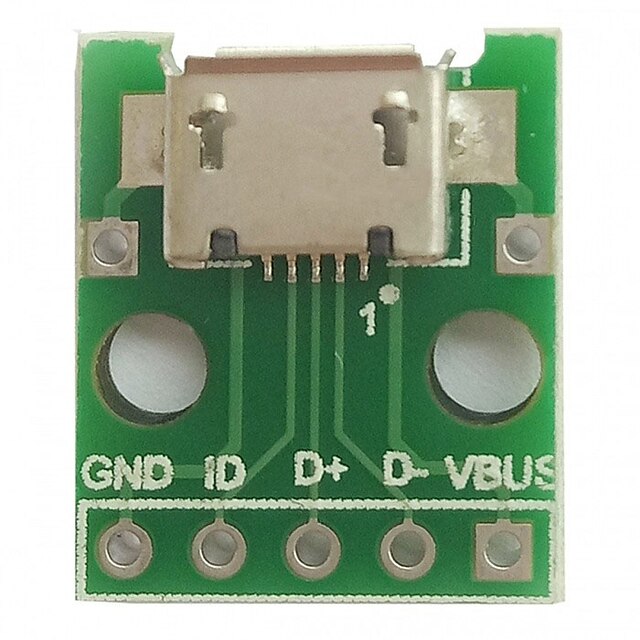  Mikro usb dip (2,54 mm) női b-típusú mikrofon chip adapter kártya