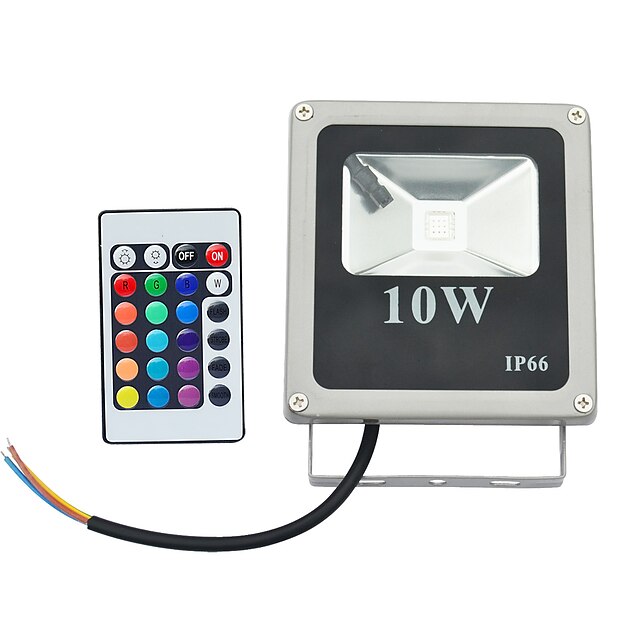  1pç 10 W 800 lm 1 Contas LED LED de Alta Potência Controle Remoto RGB 85-265 V