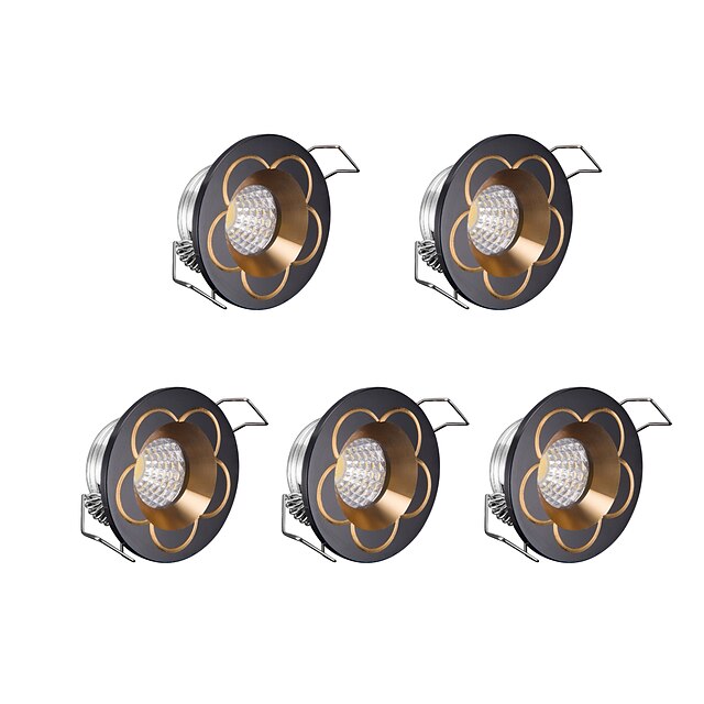  3 W LED Perler Dæmpbar LED-kabinetlamper Kold hvid 220 V / 5 stk.