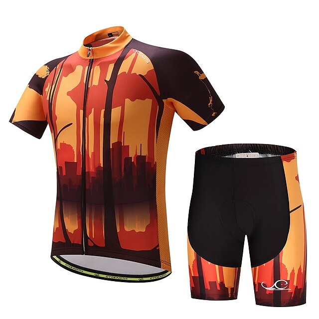  Men's Cycling Jersey with Shorts Bike Clothing Suit Breathable Quick Dry Sweat-wicking Sports Mountain Bike MTB Road Bike Cycling Clothing Apparel