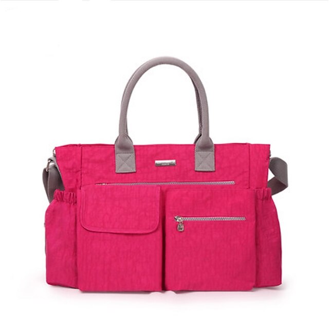  Unisex Bags All Seasons Nylon Functional Bags for Casual Fuchsia