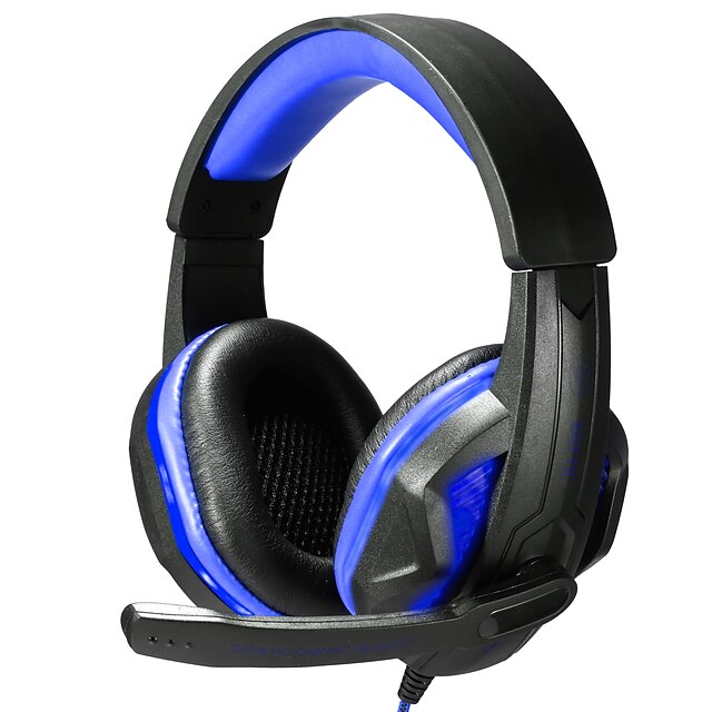  Over Ear / Headband Wired Headphones Plastic Gaming Earphone with Volume Control / with Microphone / Noise-isolating Headset