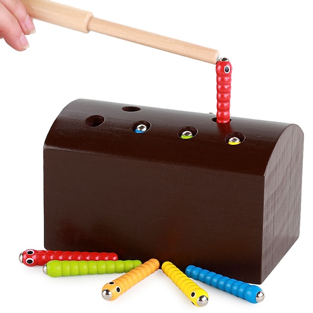  Ferramentas de Ensino Montessori Blocos de Construir Brinquedo Educativo Brinquedos Magnéticos compatível De madeira Legoing Clássico Educação Para Meninas Brinquedos Dom / Crianças / Infantil