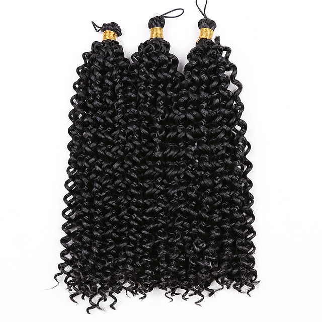  Tranças de cabelo em crochê Deep Curly Trança Box Braids Cabelo Sintético Cabelo para Trançar 1 unidade / pacote 15 raízes