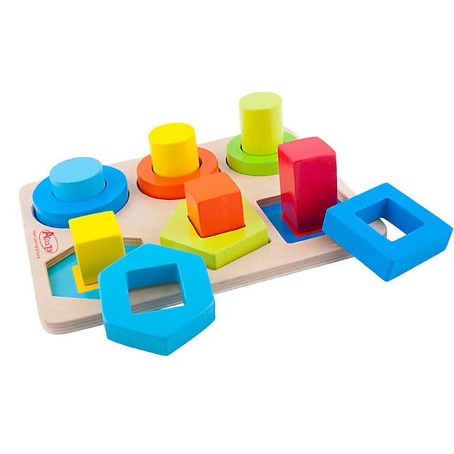  Montessori oktatójáték Építőkockák Fejlesztő játék Baby blokkok Alak válogató játék összeegyeztethető Fa Legoing Klasszikus Menő Oktatás Fiú Játékok Ajándék / Gyermek / Gyerekek