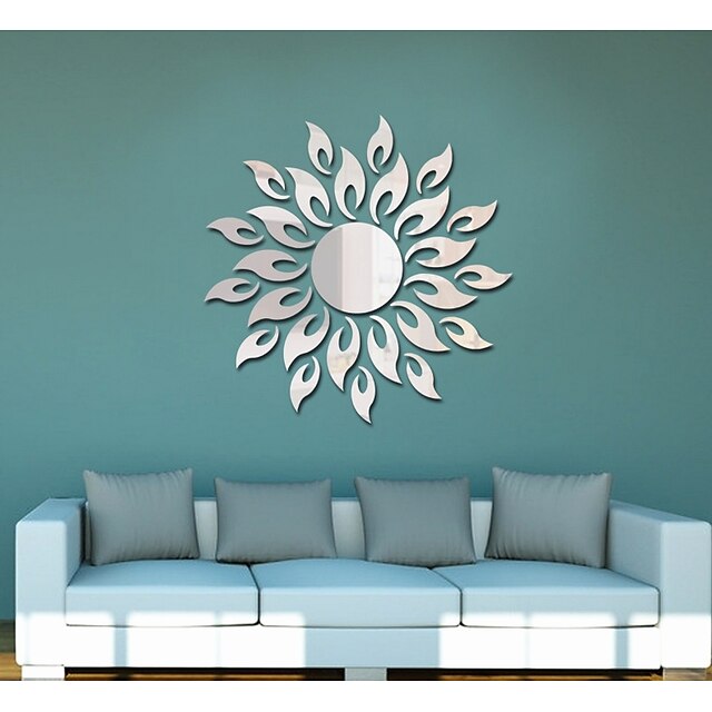  Abstract Romance Shapes Wall Stickers Mirror Wall Stickers Decorative Wall Stickers, Acrylic Home Decoration Wall Decal Wall