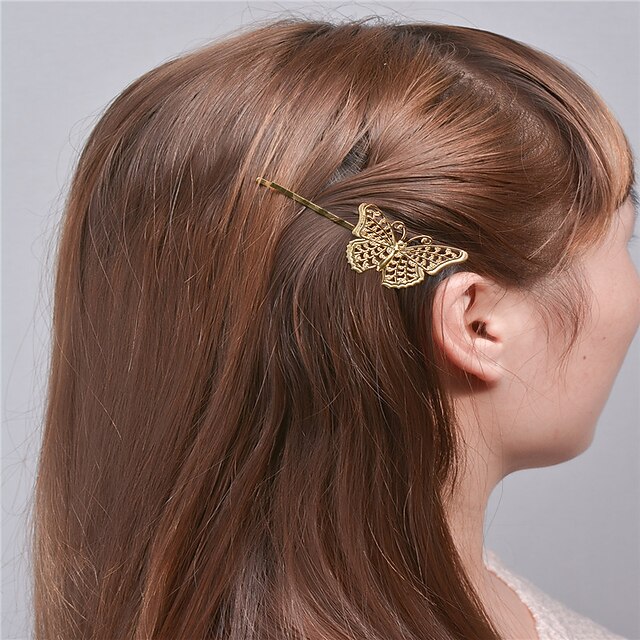  Europe and the United States foreign trade fashion simple hair accessories Natural joker girls hair clips The bionic butterfly clip tire A0310-0311