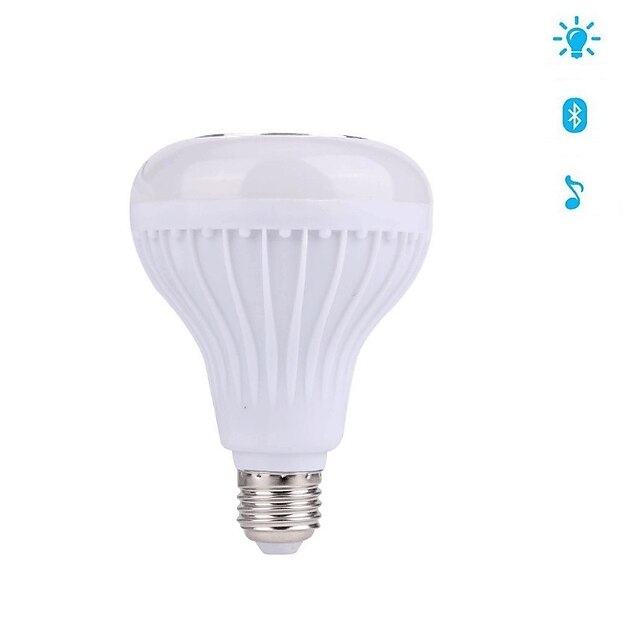  12 W LED Smart Bulbs 1000 lm 28 LED Beads SMD Bluetooth Dimmable Decorative RGB 100-240 V / 1 pc