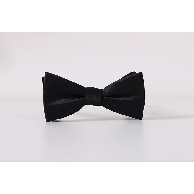  Men's Solid Casual Bow Tie Solid Colored