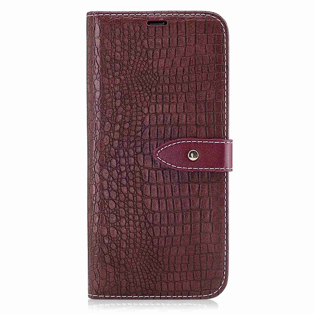  Case For Samsung Galaxy S8 Plus / S8 Wallet / Card Holder / Flip Full Body Cases Solid Colored Hard PU Leather for S8 Plus / S8 / S7 edge