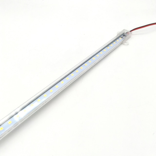  ZDM® 0,6 m Světelné tyče LED 72 LED diody 2835 SMD 1ks Teplá bílá Bílá Voděodolné Nový design Tiktok LED pásová světla 220-240 V / IP65